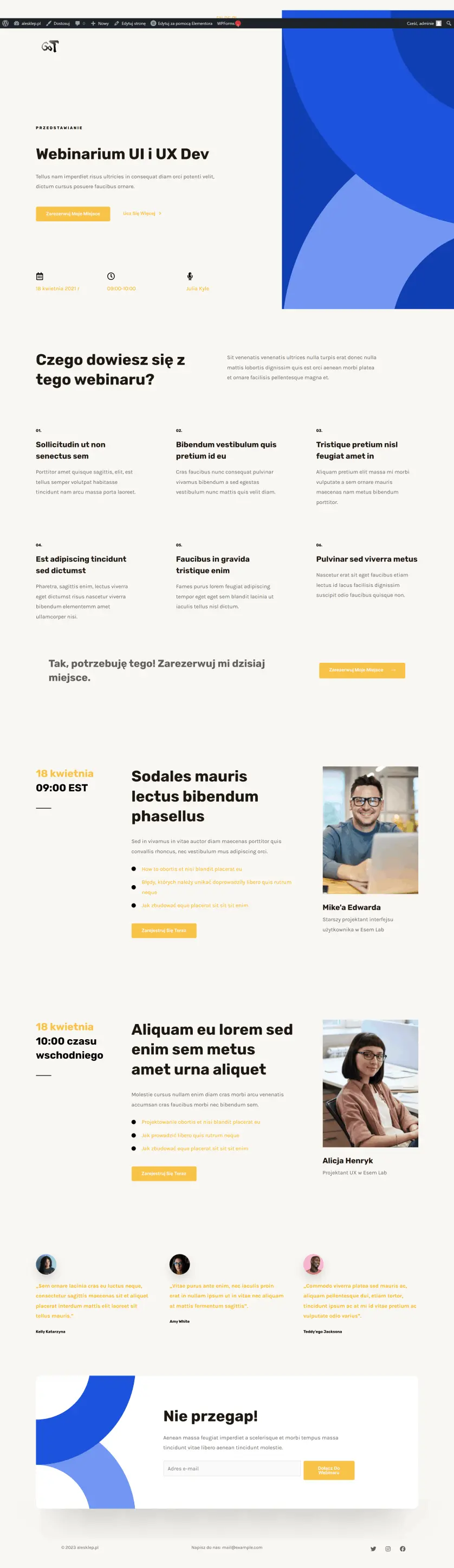 Landing Page